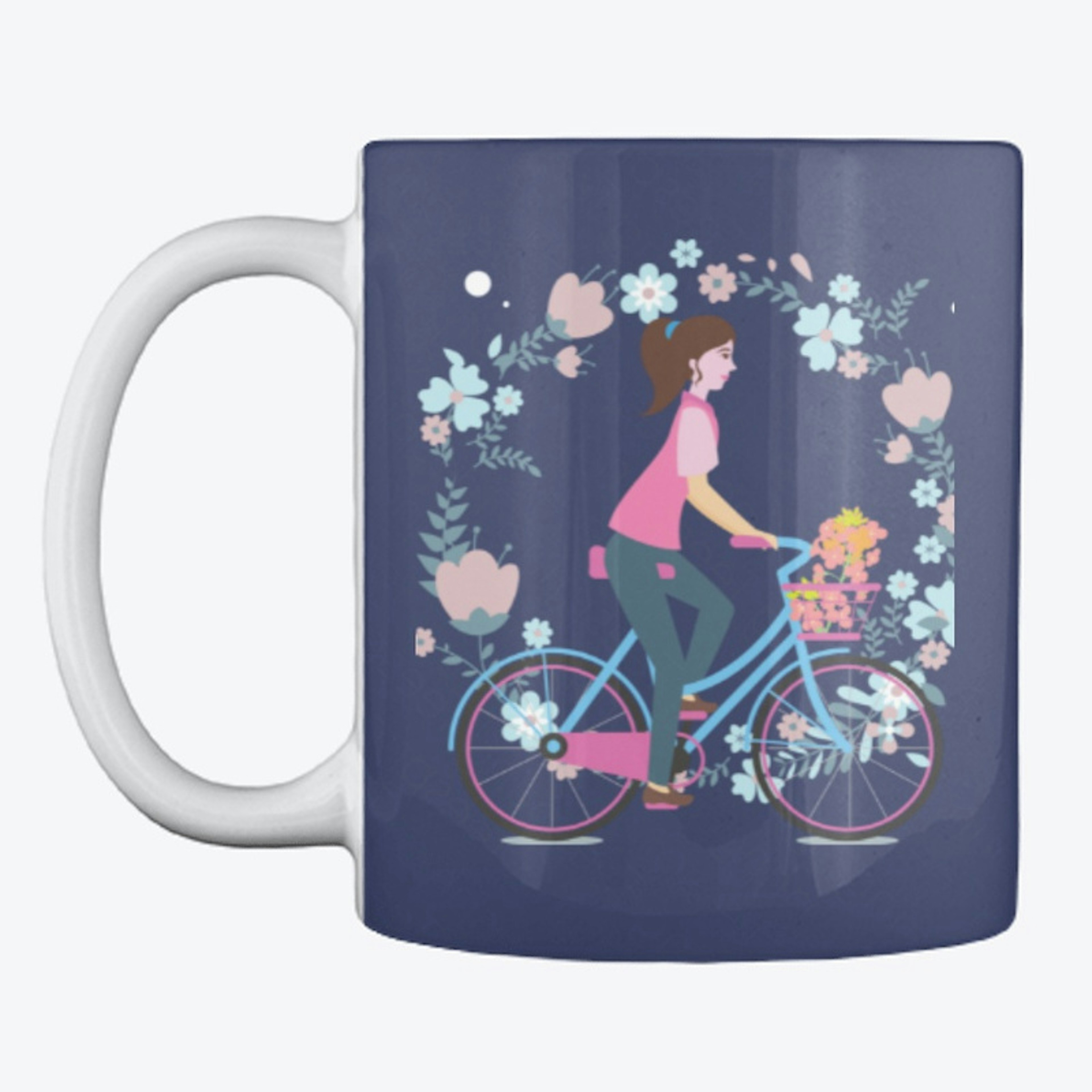 Woman in bike